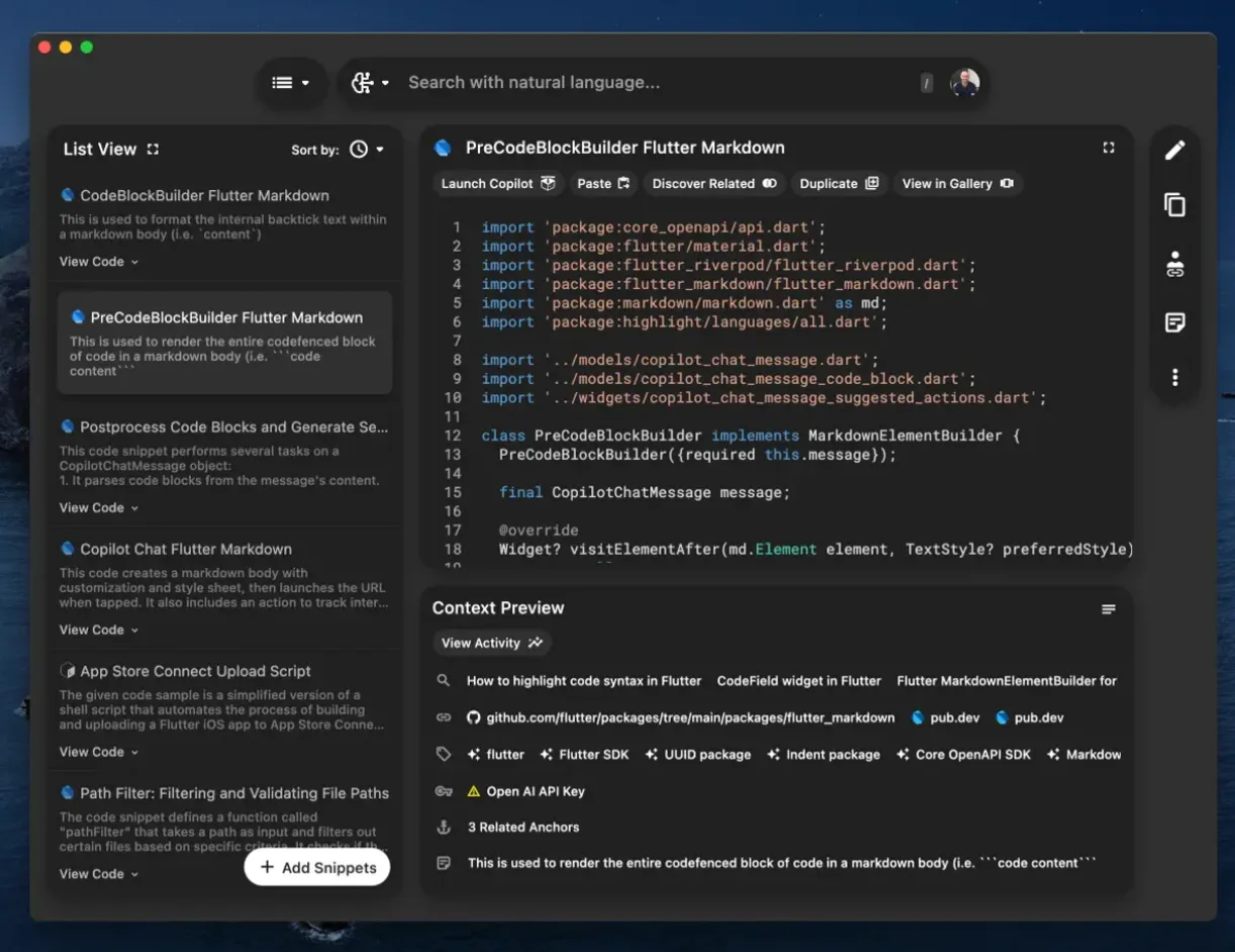 A screenshot from PIeces for Developer, an AI developer workflow solution. Image description: A screenshot from PIeces for Developer, an AI developer workflow solution.